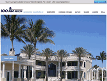 Tablet Screenshot of 100prorealty.com